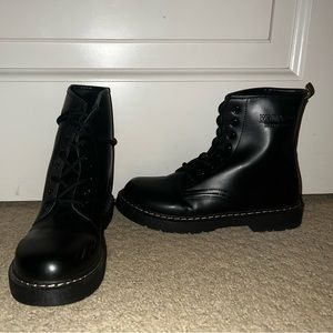 Woman’s combat/festival boots
